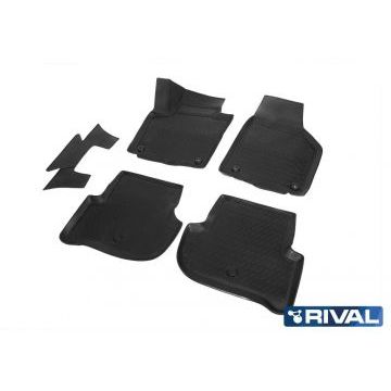 Коврики салона Rival полиуретан 5 штук для Skoda Yeti 2009-2018