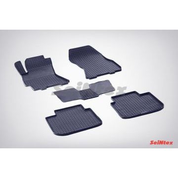Коврики резиновые Seintex с рисунком Сетка для Subaru Outback 2009-2014
