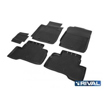 Коврики салона Rival полиуретан 5 штук на 5 дверей для Suzuki Grand Vitara 2012-2015
