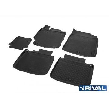 Коврики салона Rival полиуретан 5 штук для Toyota Camry 2014-2018
