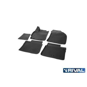 Коврики салона Rival полиуретан 5 штук для Toyota Corolla 2013-