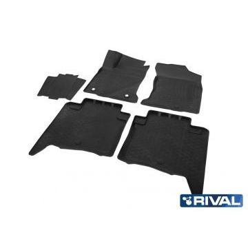 Коврики салона Rival полиуретан 5 штук для Toyota Fortuner 2017-