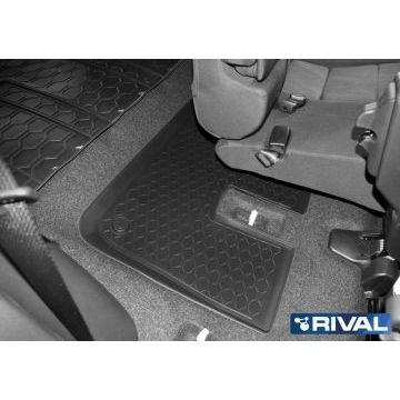 Коврики салона Rival полиуретан на 3 ряд для Toyota Fortuner 2017-