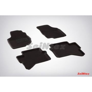 Коврики текстильные 3D Seintex чёрные для Toyota Hilux 2011-2015 Коврики текстильные 3D Seintex чёрные для Toyota Hilux 2011-2015