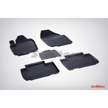 Коврики салона резиновые Seintex с бортиком для Toyota RAV4 2013-2019