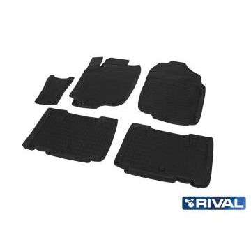 Коврики салона Rival полиуретан 5 штук для Toyota RAV4 2013-2019