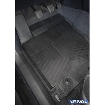 Коврики салона Rival литьевые резина 5 штук для Toyota RAV4 2013-2019