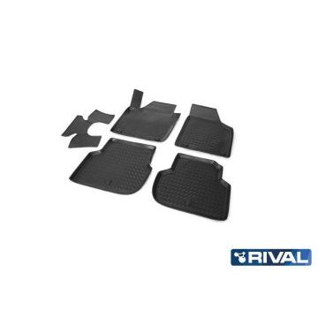 Коврики салона Rival полиуретан 5 штук для Volkswagen Jetta 6 2011-2020