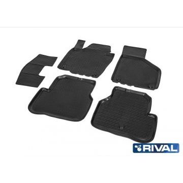 Коврики салона Rival полиуретан 5 штук для Volkswagen Passat B7 2011-2015