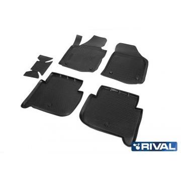 Коврики салона Rival полиуретан 5 штук для Volkswagen Touran 2011-2015
