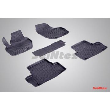 Коврики салона резиновые Seintex с бортиком для Volvo XC60 2008-2017 Коврики салона резиновые Seintex с бортиком для Volvo XC60 2008-2017