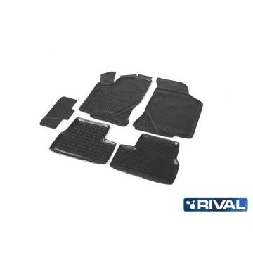 Полиуретановые коврики салона Rival для Datsun mi-DO; хэтчбек 2015-/Datsun on-DO; седан 2014-/Lada Granta лифтбек, седан, хэтчбек, универсал 2011-2018 2018-/Lada Kalina I, II седан, хэтчбек, универсал, универсал Cross 2004-2018