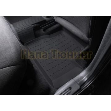 Литьевые коврики салона Rival для Lada Kalina SD, HB, WAG, WAG Cross, 2004-2018/Lada Granta SD, LB, HB, WAG 2011-2018 2018-