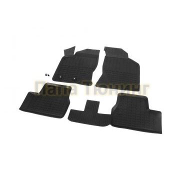 Литьевые коврики салона Rival для Lada Kalina SD, HB, WAG, WAG Cross, 2004-2018/Lada Granta SD, LB, HB, WAG 2011-2018 2018-