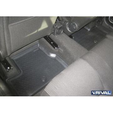 Коврики салона Rival полиуретан 5 штук на хетчбек на универсал для Lada Kalina/Kalina 2 2004-2018