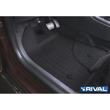Коврики салона Rival литьевые резина 5 штук для Lada Vesta/Vesta SW 2015-