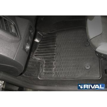 Коврики салона Rival полиуретан 5 штук на авто с бардачком для Lada X-RAY/Lada X-RAY Cross 2016-