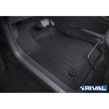 Коврики салона Rival литьевые резина 5 штук для Lada X-RAY 2016-