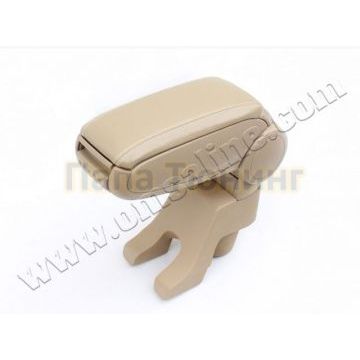 Подлокотник с боксом бежевый Omsa_Line для Volkswagen Polo 2009-2015