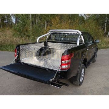 Защитный алюминиевый вкладыш в кузов автомобиля без борта ТСС для Mitsubishi L200 2015-2019 Защитный алюминиевый вкладыш в кузов автомобиля без борта ТСС для Mitsubishi L200 2015-2019