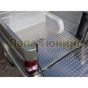 Защитный вкладыш для дна кузова из алюминия ТСС для УАЗ Патриот Пикап 2015-