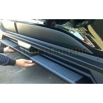 Пороги алюминиевые OEM Style для Hyundai ix35 2010-2015