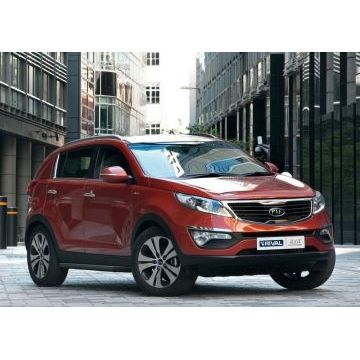 Пороги алюминиевые Rival Black-Premium для Hyundai ix35/Kia Sportage 2010-2015