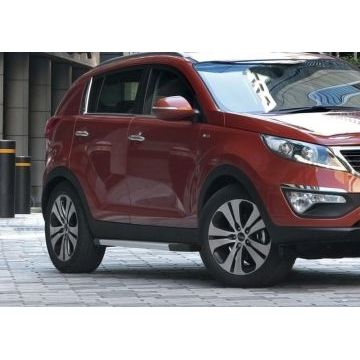 Пороги алюминиевые Rival Start для Hyundai ix35/Kia Sportage 2010-2015
