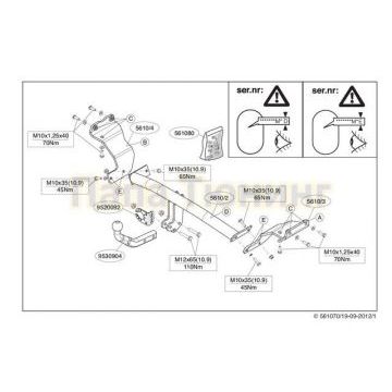 Фаркоп Brink шар A на универсал для Hyundai i30/Kia Ceed 2012-2018
