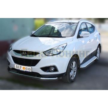 Защита переднего бампера 60 мм ALFeco для Hyundai ix35 2010-2015
