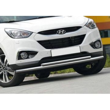 Защита передняя двойная 57-42 мм Rival для Hyundai ix35 2010-2015
