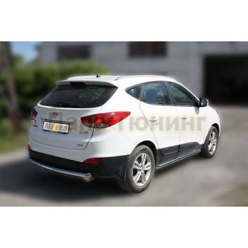 Пороги труба 60 мм ALFeco для Hyundai ix35 2010-2015
