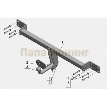 Фаркоп Avtos для Lifan Solano 2010-2016