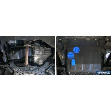Защита картера и КПП Rival для 1,5/1,6/1,8 сталь 2 мм для Lifan Solano 2010-