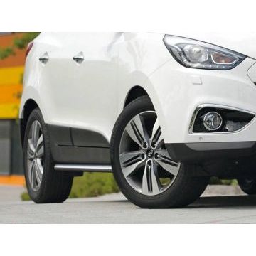 Защита штатных порогов 57 мм Rival для Hyundai ix35 2010-2015