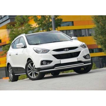 Защита штатных порогов 57 мм Rival для Hyundai ix35 2010-2015