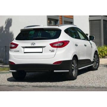 Защита задняя уголки 57 мм Rival для Hyundai ix35 2010-2015