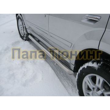 Пороги труба d57 вариант 1 РусСталь для Great Wall Hover H3 2010-2014