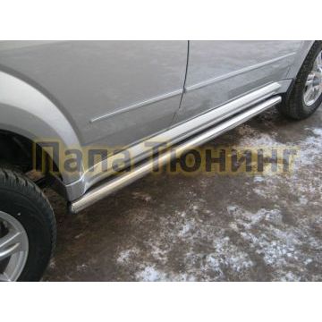 Пороги труба d76 вариант 3 РусСталь для Great Wall Hover H3 2010-2014