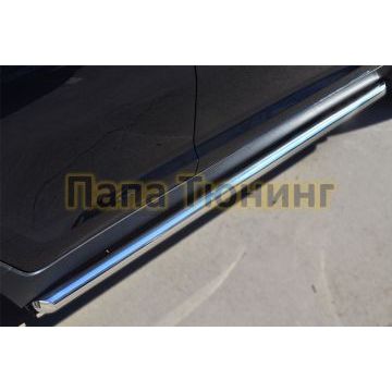 Пороги труба d57 вариант 1 РусСталь для Kia Sportage 2010-2015