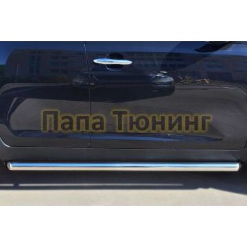 Пороги труба d57 вариант 1 РусСталь для Kia Sportage 2010-2015
