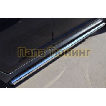 Пороги труба d57 вариант 2 РусСталь для Kia Sportage 2010-2015
