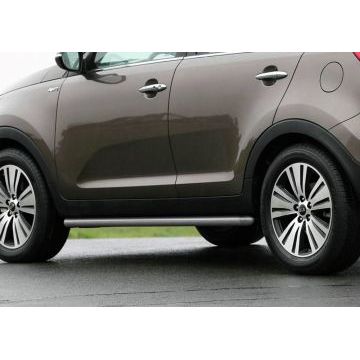 Защита штатных порогов 57 мм Rival для Kia Sportage 2010-2015