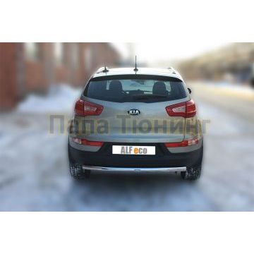 Защита заднего бампера 60 мм ALFeco для Kia Sportage 2010-2015