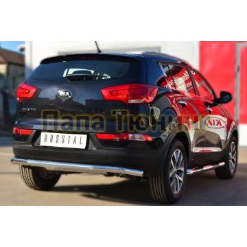 Защита заднего бампера d57 РусСталь для Kia Sportage 2010-2015