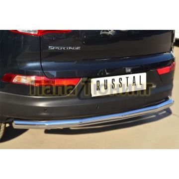 Защита заднего бампера d57 РусСталь для Kia Sportage 2010-2015