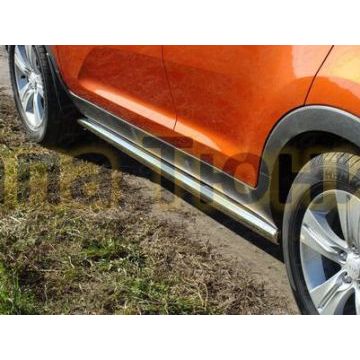 Пороги труба 60 мм ТСС для Kia Sportage 2010-2014 Пороги труба 60 мм ТСС для Kia Sportage 2010-2014