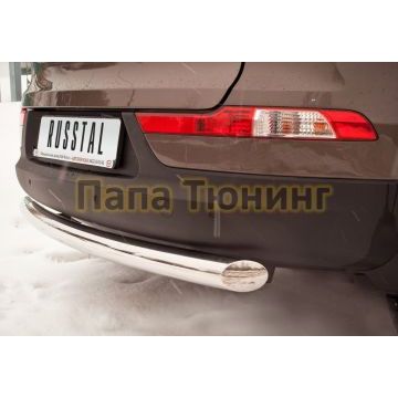 Защита заднего бампера 76 мм РусСталь для Kia Sportage 2010-2014