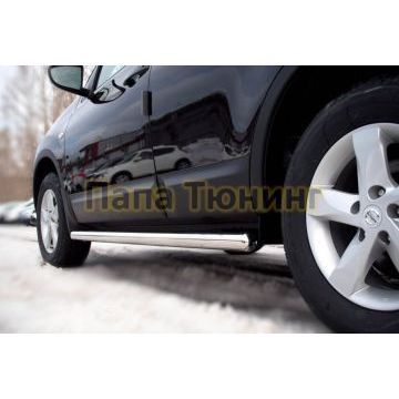 Пороги труба d57 вариант 3 РусСталь для Nissan Qashqai 2010-2014