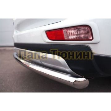 Защита заднего бампера d57 дуга РусСталь для Mitsubishi Outlander 2014-2015